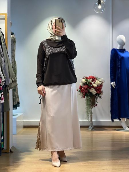 MissWhence Fermuar Detaylı Etek 36904