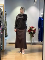 MissWhence Fermuar Detaylı Etek 25K-36904