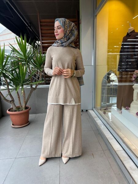 MissDalida Touch Me Önü Dikişli Bol Paça Pantolon T25PF-7003