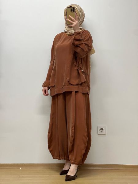 MissWhence Cupro Şalvar Takım 37014