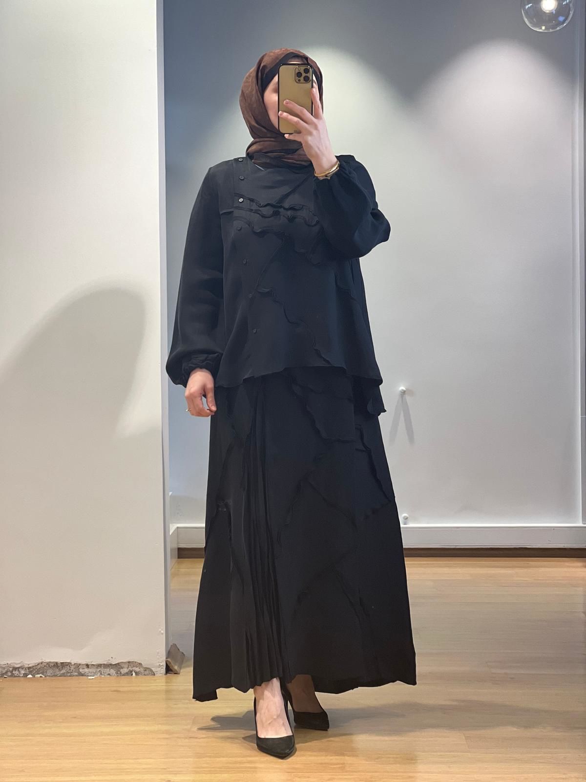 MissWhence Etek Takım Cupro/Keten 25Y-37305