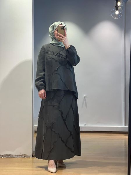 MissWhence Etek Takım Cupro/Keten 37305