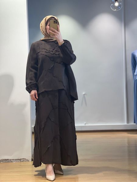 MissWhence Etek Takım Cupro/Keten 37305