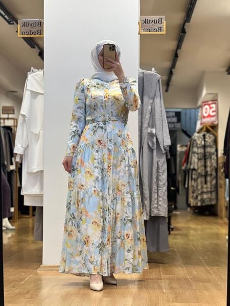 Jamıla Sarah Gülnaz Elbise SS25-3073-BB