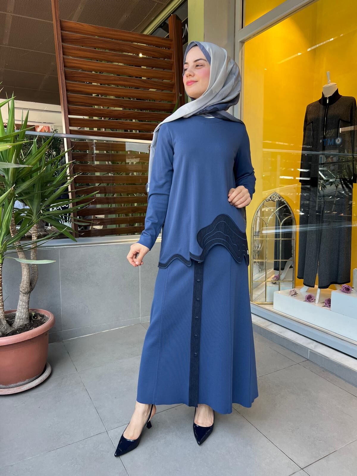 MissDalida Denim Detaylı Önü Düğmeli Etek T25PF-2010