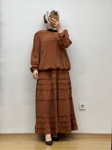MissWhence Etek Takım İpek 25Y-37005