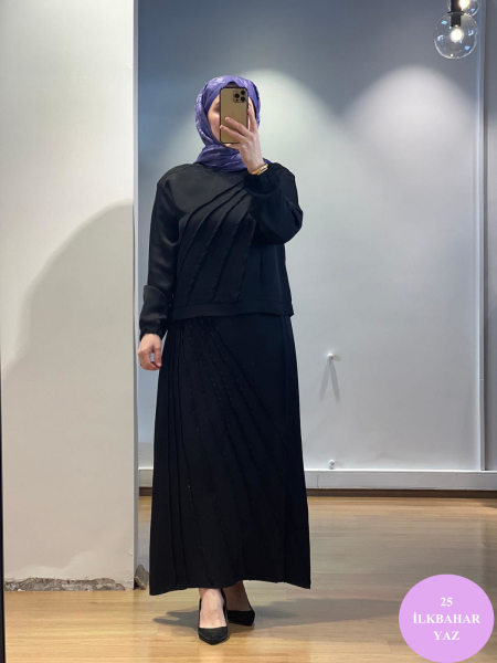 MissWhence Etek Takım Keten/Viscon 25Y-37312