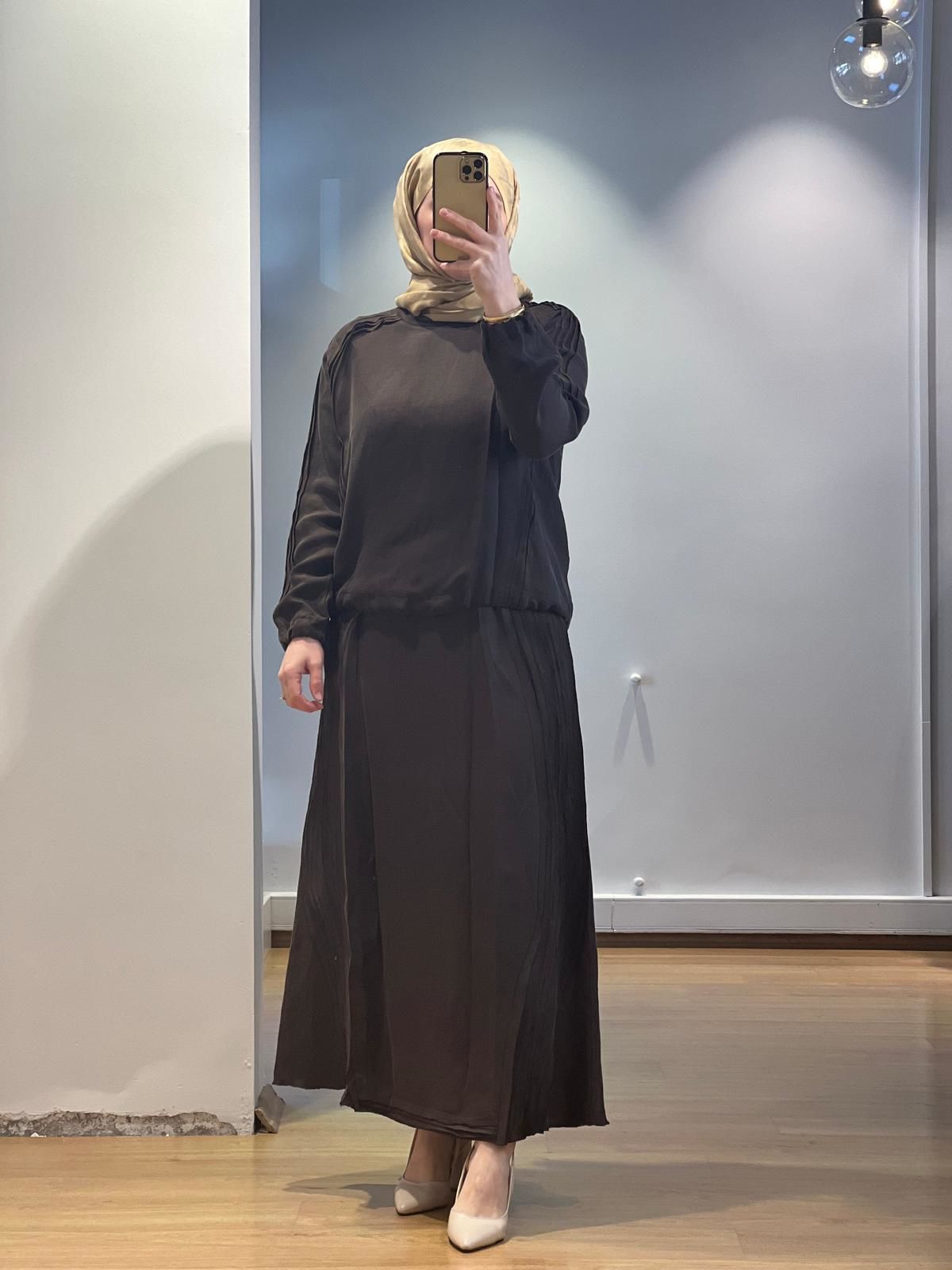MissWhence Etek Takım Cupro/Keten 25Y-37009