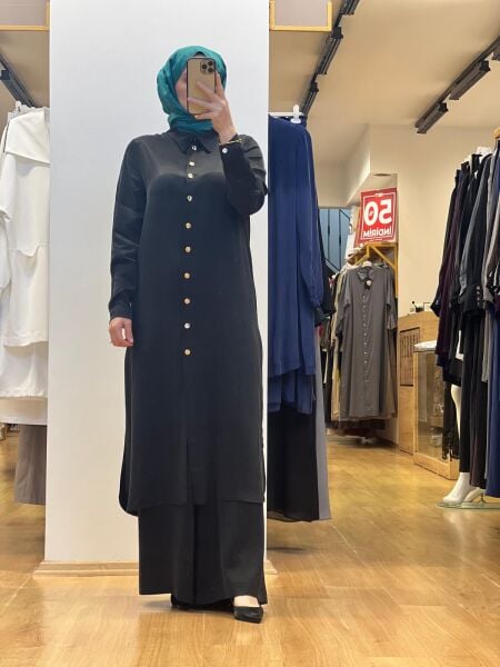 Zems 2'li Takım Cupro Pantolonlu 2T016