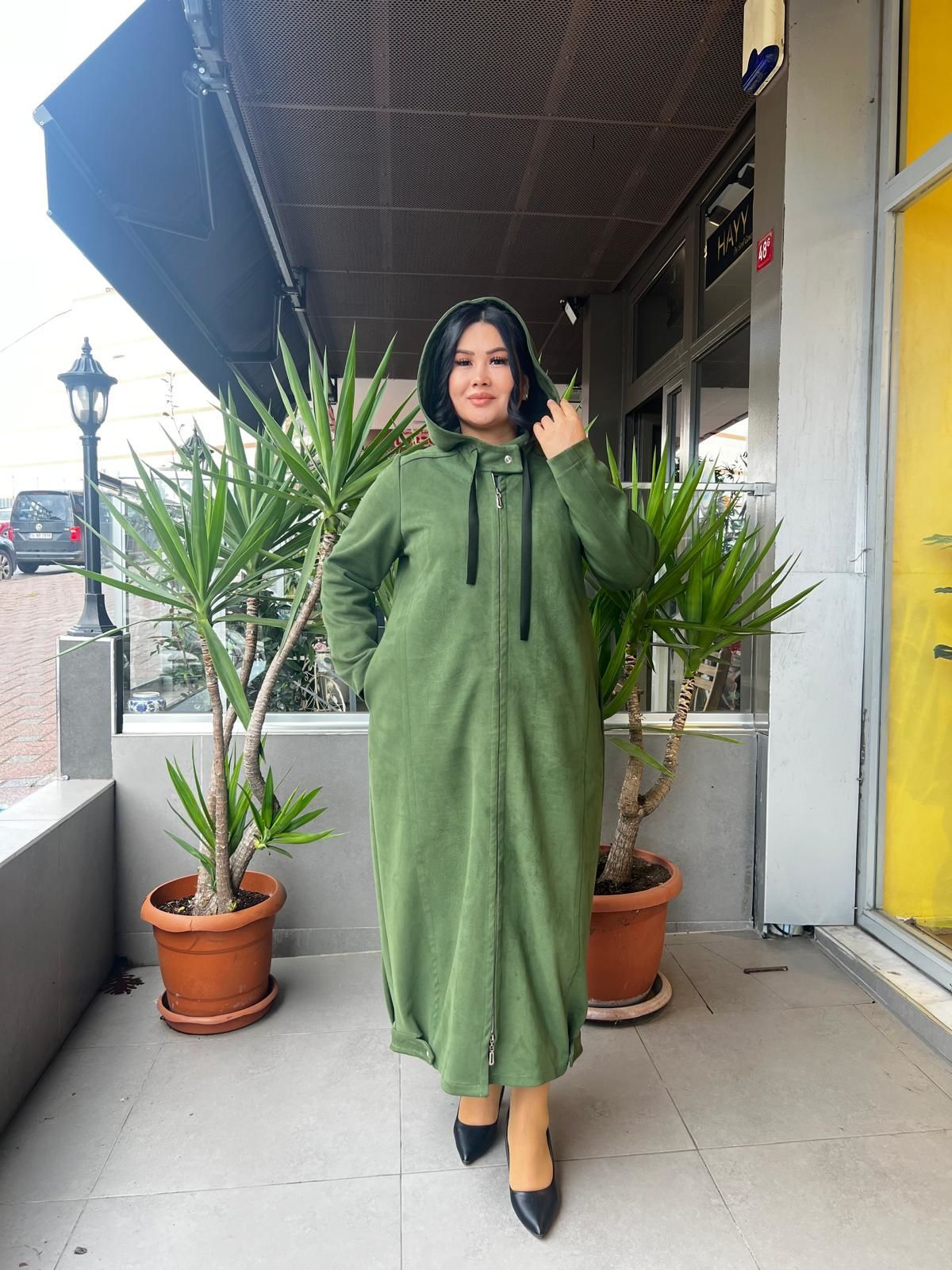 MissWhence Nubuk Görünümlü Pardesü 24508-BB