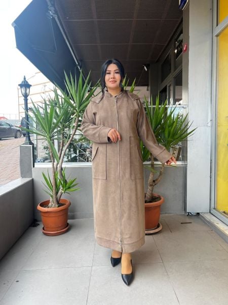 MissWhence Nubuk Görünümlü Pardesü 26506-BB