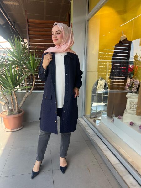 İnvee Kapitone Uzun Gömlek 6879